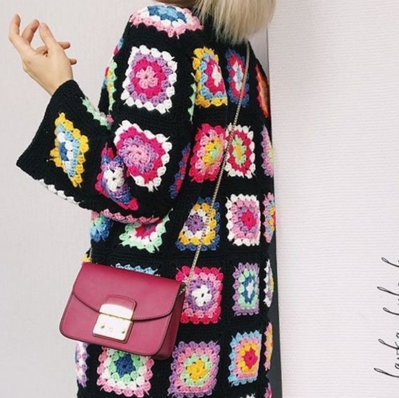 Granny square vintage cardigan - Picture 5 of 7